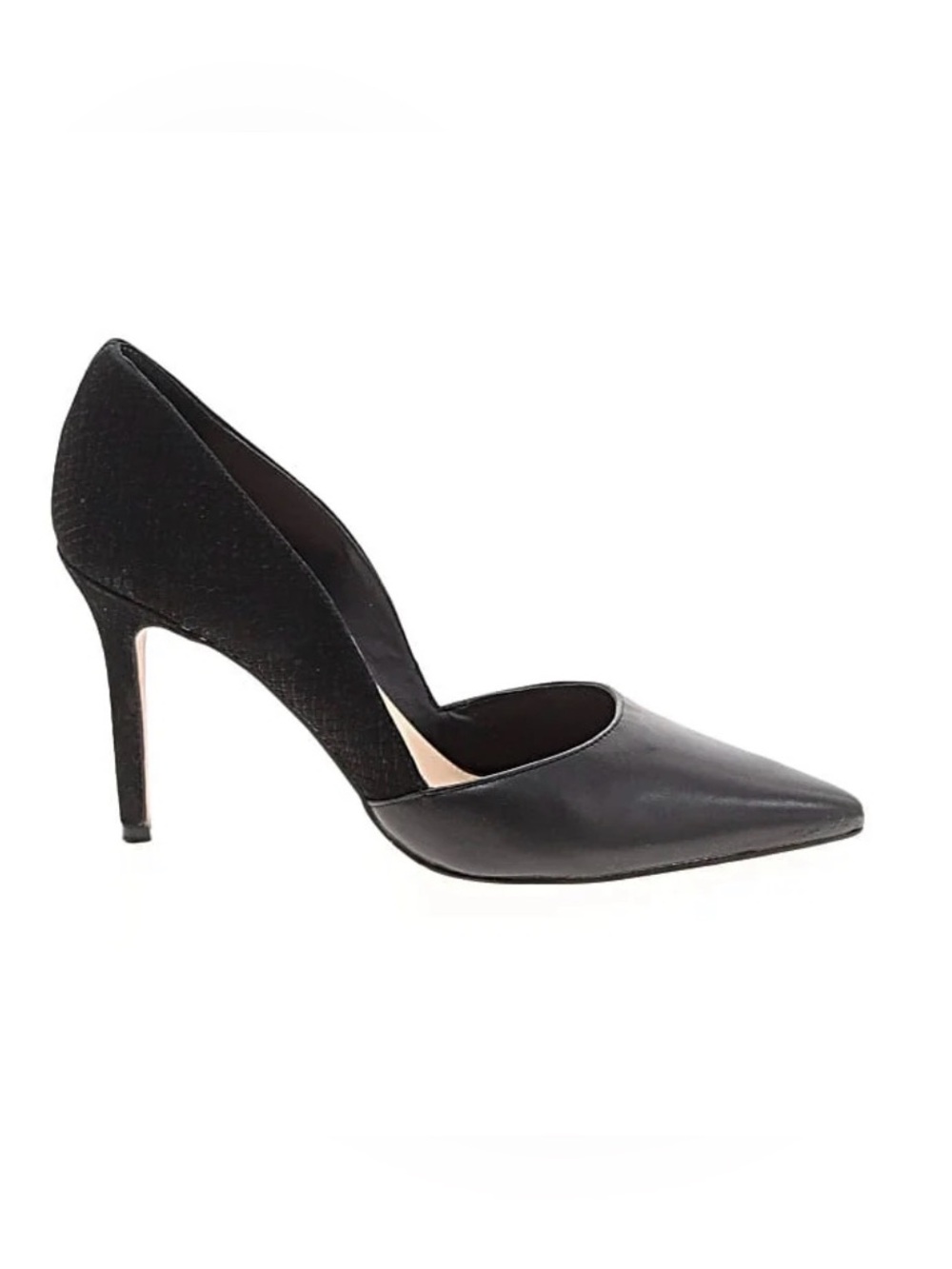 Vince Camuto Black Pointed-Toe D'Orsay Pumps